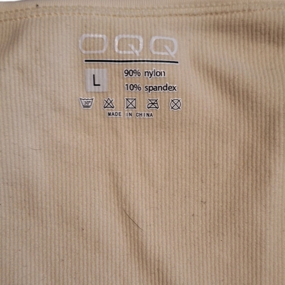 ❗️5/$25❗️OQQ SHAPEWEAR Cream One Piece - Picture 2 of 2